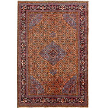 Persian Rug Tabriz 9'8"x6'6" Hand Knotted