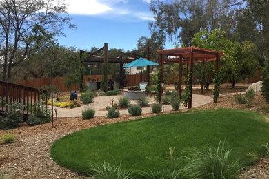This is an example of a traditional garden in San Diego.