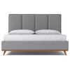 Apt2B Carter Upholstered Bed, Mountain Gray, Queen