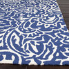Abstract Pattern Blue Indoor/Outdoor Rug, Blue, 9x12