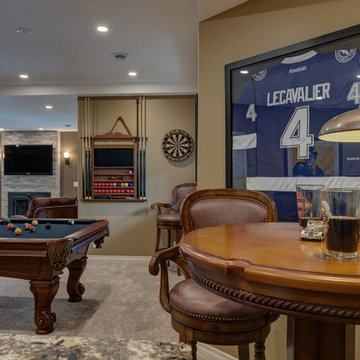 Basement Renovation with Home Theater and Gym