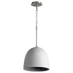 Oxygen Lighting - Oxygen Lighting 3-641-1624 Dune 1-Light Pendant Light - Oxygen Lighting 3-641-1624 Dune 1-Light Pendant Light. Series: Dune. Finish: Grey w/ Satin Nickel. Material: Concrete, Steel. Dimension(in): 12(H) x 12(W). Bulb: (1)24W LED ONLY PAR38 / A19(Included). Voltage: 120V. UL ETL Approved: Y.