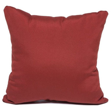 TKC Outdoor Throw Pillows Square in Terracotta, Set of 2