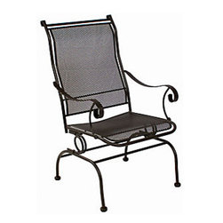 Meadowcraft Alexandria Coil Spring Chair - Outdoor Dining Chairs
