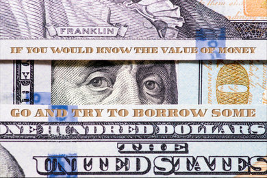 Benjamin Franklin Quote - Money