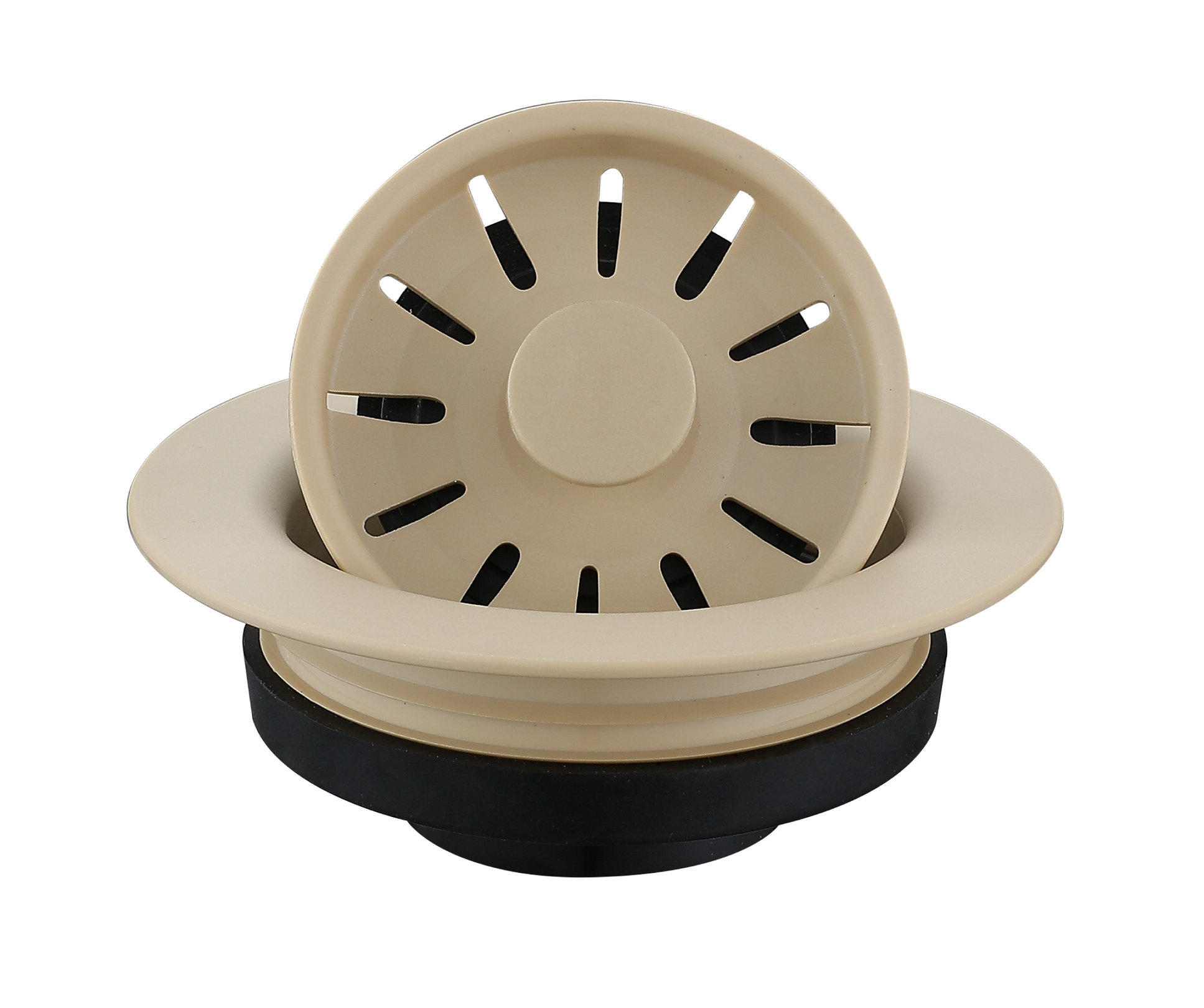 Karran 4-1/2" Kitchen Sink Decorative Disposal Flange, Bisque