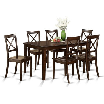 7-Piece Formal Dining Room Set, Table And 6 Formal Dining Chairs