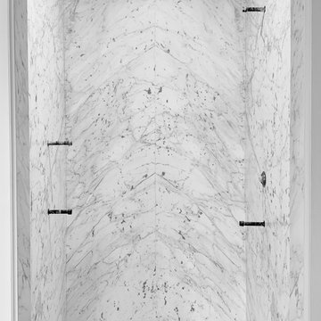 Carrara Statuario ThinSlabz Shower