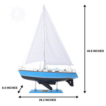 Bristol Yacht Wooden model sailing boat