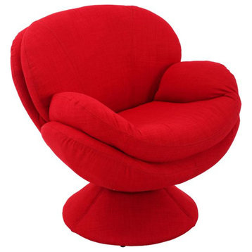Relax-R Port Leisure Accent Chair, Red Fabric
