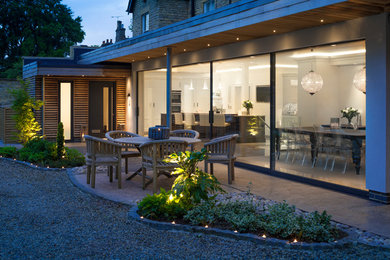 Inspiration for a contemporary house exterior in Other.