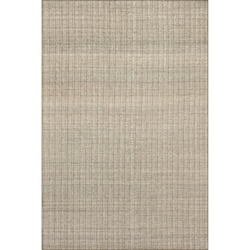 Arvin Olano Ander Striped Wool-Blend Area Rug, Brown 5' x 8'