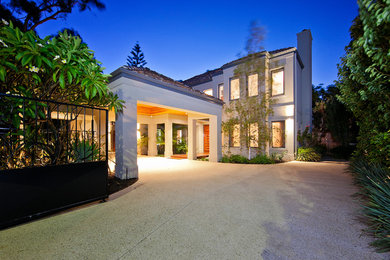 Photo of a modern home design in Perth.