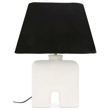 Yara 1 Light Table Lamp, White