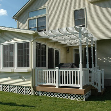 Fancy That! Three season room and ornate pergola in Glastonbury, CT.