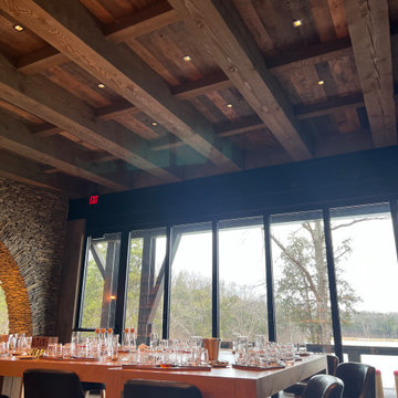 VIP tasting room.. Bourbon room.. ceiling board, floors and more. Bourbon blend!