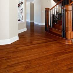 Beautiful Hickory Staircase - Hardwood Flooring