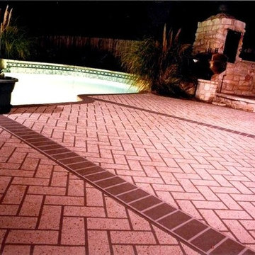 Stamped Concrete That Shines Day And Night