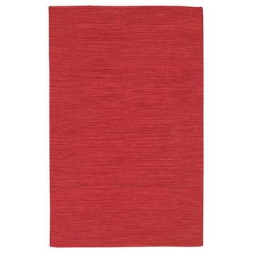 India Contemporary Area Rug, Dark Red, 7'9"x10'6" Rectangle