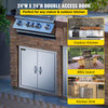 VEVOR Double Walled Access Door 24"Outdoor Kitchen Bbq Island 304Stainless Steel