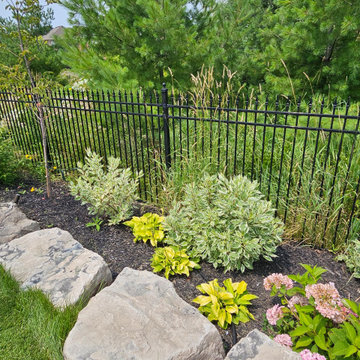 Retaining Wall Planting and Drainage Edge Detail