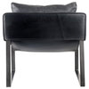 Connor Club Chair Onyx Black Leather