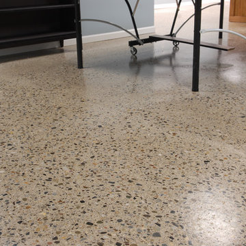 Refinished Concrete Basement Floor