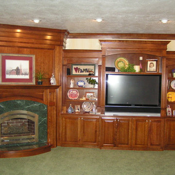Cherry fireplace