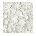 Dacre White Floral Wallpaper Bolt