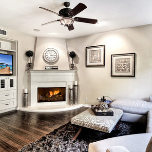 Wohnzimmer mit Eckkamin Ideen, Design & Bilder | Houzz