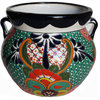 Medium Paracho Mexican Talavera Ceramic Pot