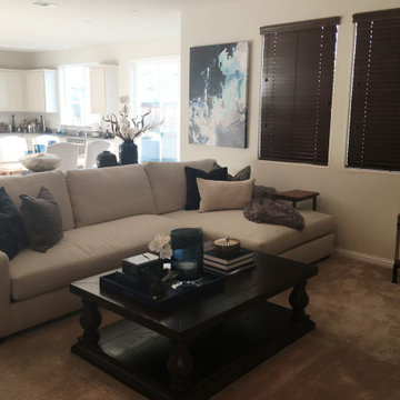 Bursts of Blue Brentwood Family Room