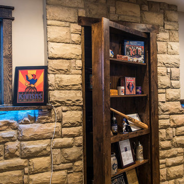 KU Themed Basement Remodel