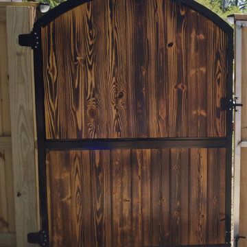 Fire finished with Custom Decorative gate and hidden vehicle access