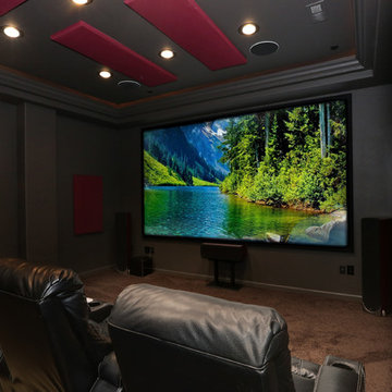 Dazzling Castle Pines Home with Theater and Bar with uplighting