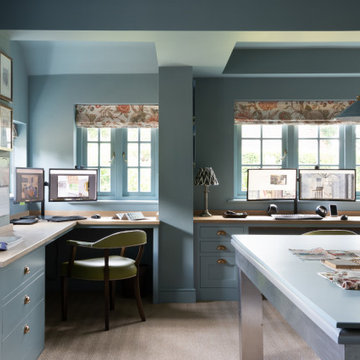 Bells Yew Green Painted Shaker Kitchen