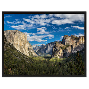 Yosemite National Park Landscape Photo Canvas Print with Picture Frame, 28"x37"