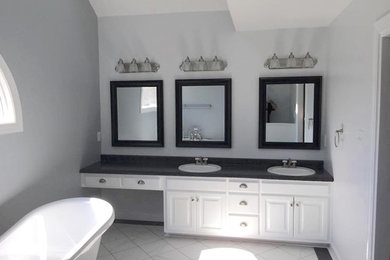 Inspiration for a contemporary bathroom remodel in Other