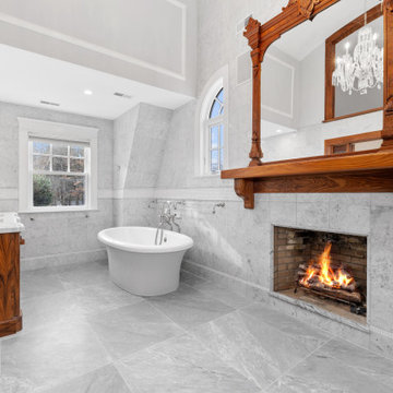 Statuario Principe Porcelain Shower