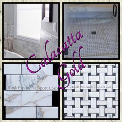CALACATTA GOLD BATHROOM - Mosaic Tile