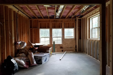 Basement - modern basement idea in Raleigh