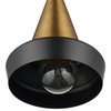 Monte 1-Light Matte Brass Plug-In/Hardwire Pendant Lighting
