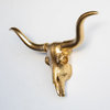Faux Longhorn Skull Mini, Gold