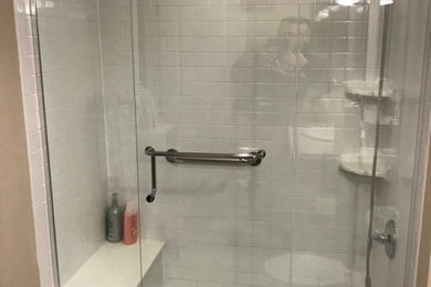 Example of a trendy bathroom design in Denver