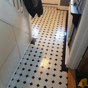 Victorian Tiles Hallway restoration in Neath