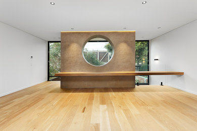 Photo of a contemporary living room in Melbourne.