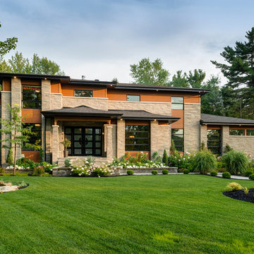 Arriscraft Driftwood Building Stone Home - Quebec
