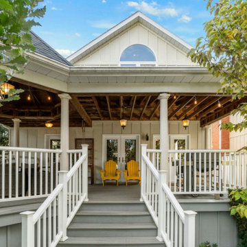 New rear covered porch