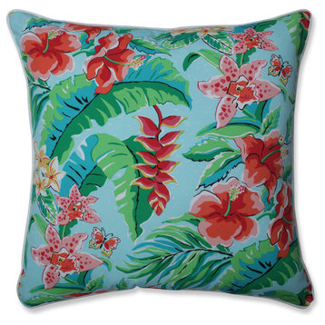 Outdoor/Indoor Tropical Paradise 25-inch Floor Pillow