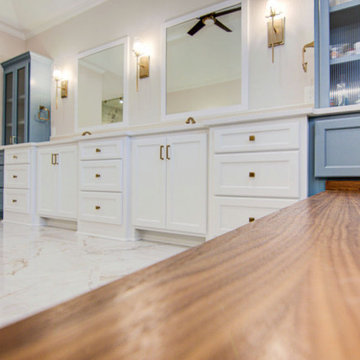 Master Bathroom Remodel Leawood, KSIn this primary bathroom renovation, it's out